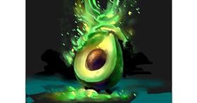 Drawing of Avocado by Moon