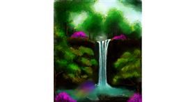 Drawing of Waterfall by 🌌Mom💕E🌌