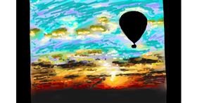 Drawing of Hot air balloon by DrawSomething