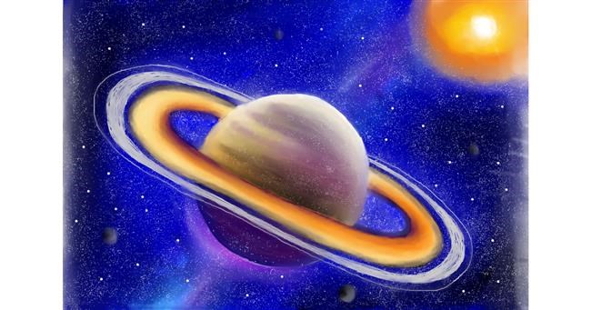 Drawing of Saturn by Jan