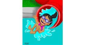 Wasserrutsche-Zeichnung von GreyhoundMama