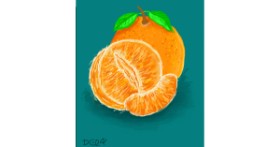 Drawing of Orange by GreyhoundMama