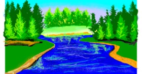 Drawing of River by pajama