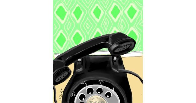Telefon-Zeichnung von GreyhoundMama