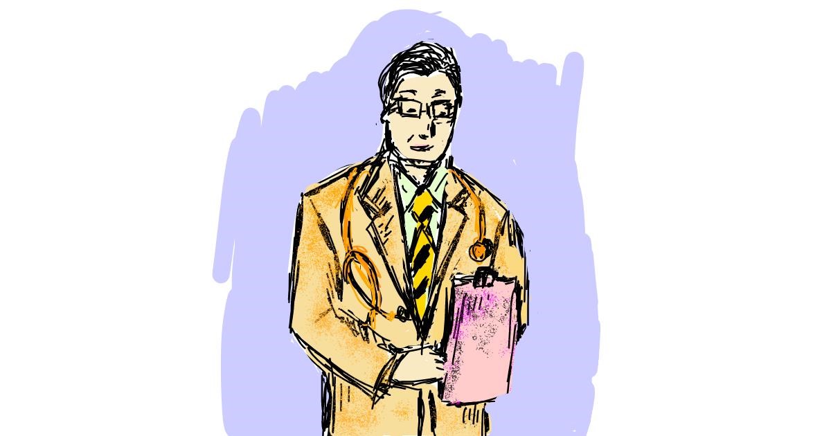 Drawing of Doctor by Lsk