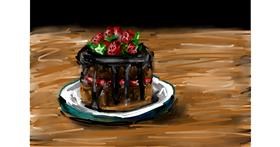Drawing of Cake by Soaring Sunshine