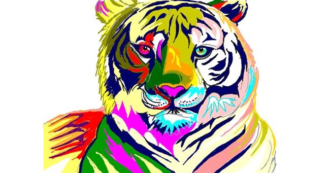 Tiger-Zeichnung von ⋆su⋆vinci彡