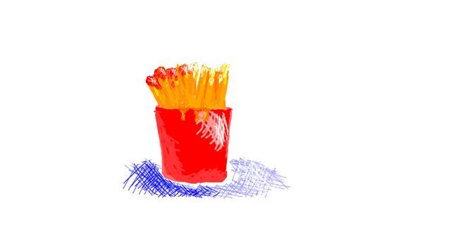 Drawing of French fries by lola