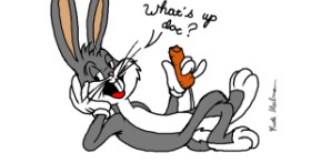 Drawing of Bunny by Rudi