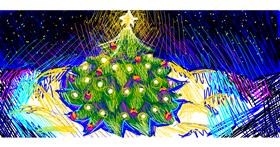 Drawing of Christmas tree by аляулюп