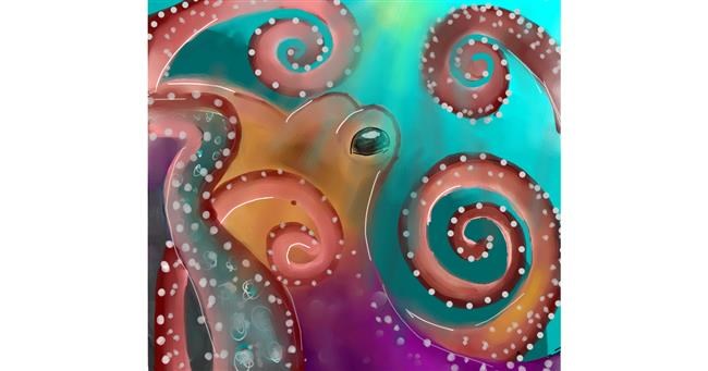 Drawing of Octopus by Zeemal