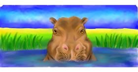 Drawing of Hippo by Lala