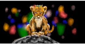 Drawing of Simba (Lion King) by Eclat de Lune