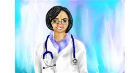 Drawing of Doctor by Mia