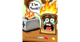 Drawing of Toaster by GreyhoundMama