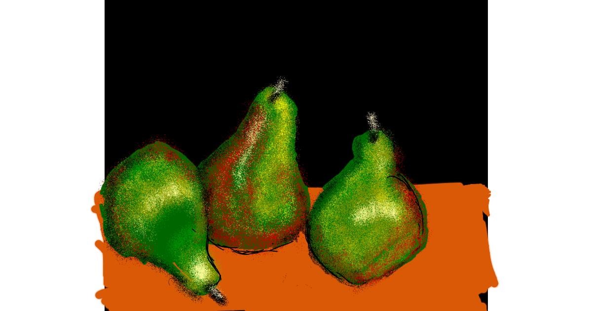 Drawing of Pear by Cherri