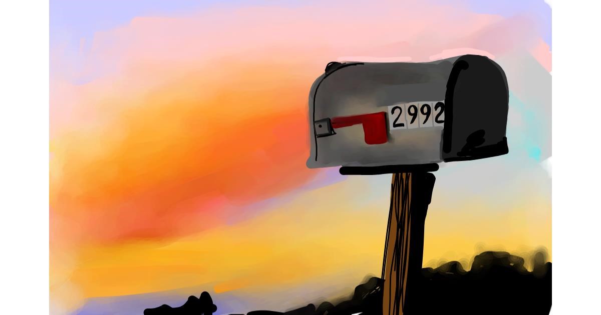 Drawing of Mailbox by Rose rocket