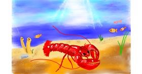 Drawing of Lobster by GJP