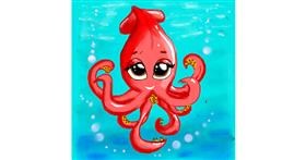 Drawing of Squid by Fazila