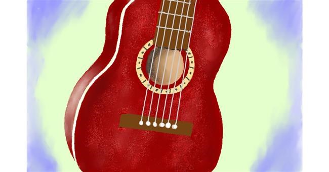 Drawing of Guitar by GJP