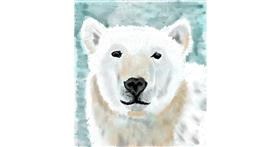 Drawing of Polar Bear by Loz