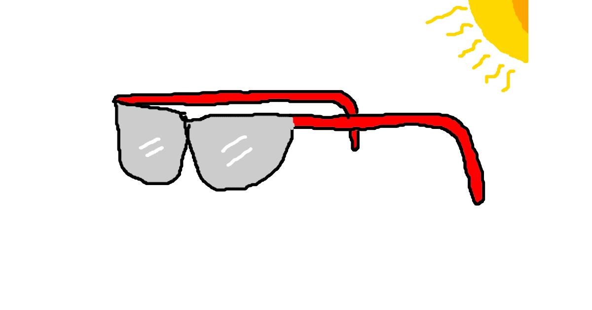 Drawing of Sunglasses by Eagleblaze