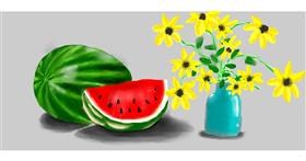 Wassermelone-Zeichnung von DebbyLee
