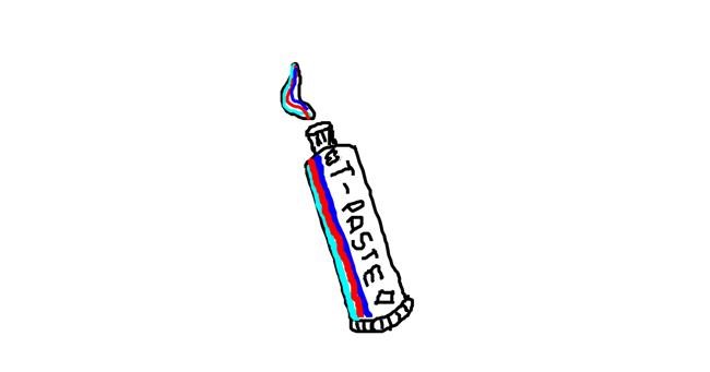 Drawing of Toothpaste by bloop