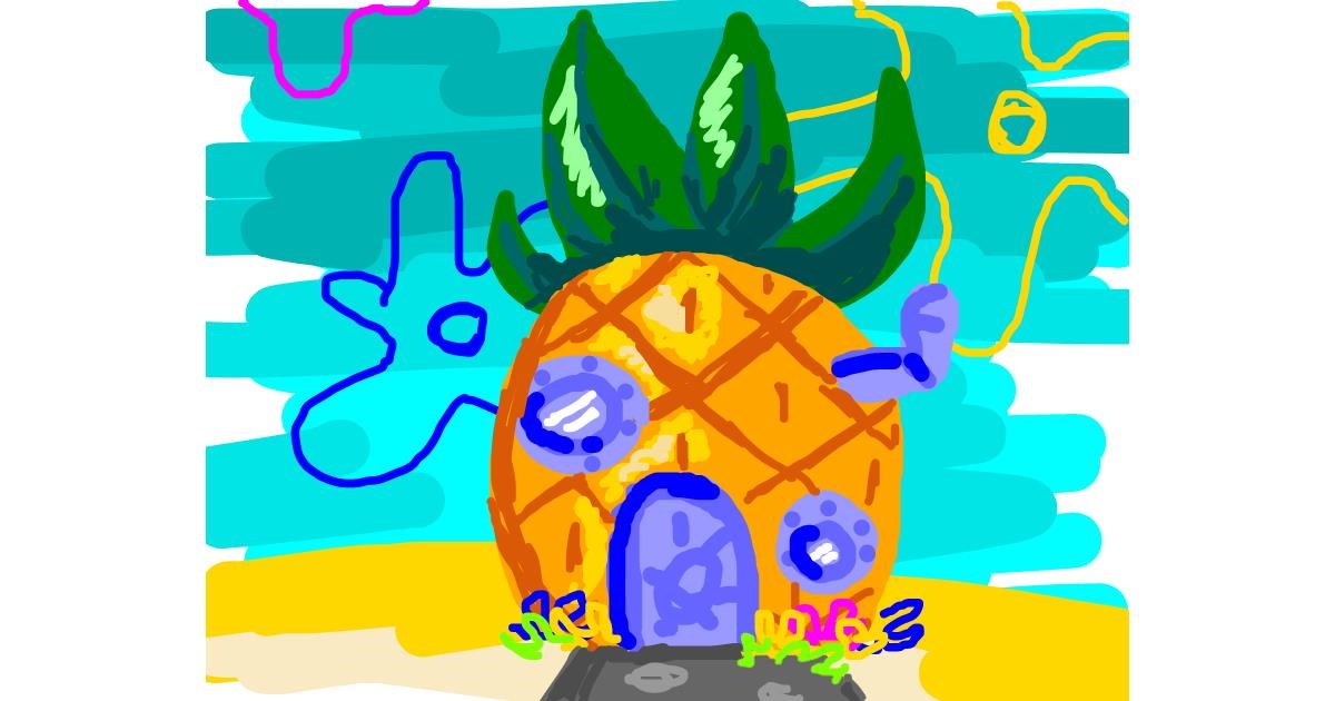 Drawing of Pineapple by Nan