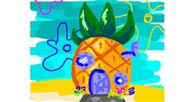 Drawing of Pineapple by Nan