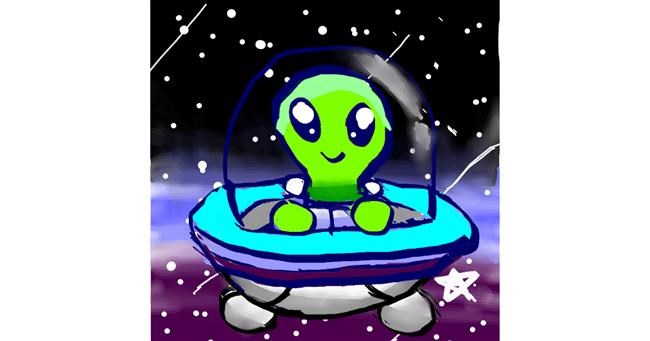 Drawing of Alien by 😊😊