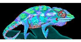 Drawing of Chameleon by Ghost