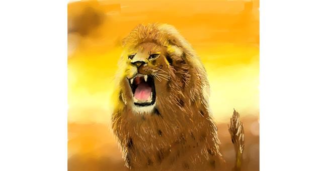 Drawing of Lion by Bugoy