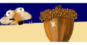 Drawing of Acorn by Kim