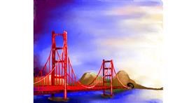 Drawing of Bridge by Audrey