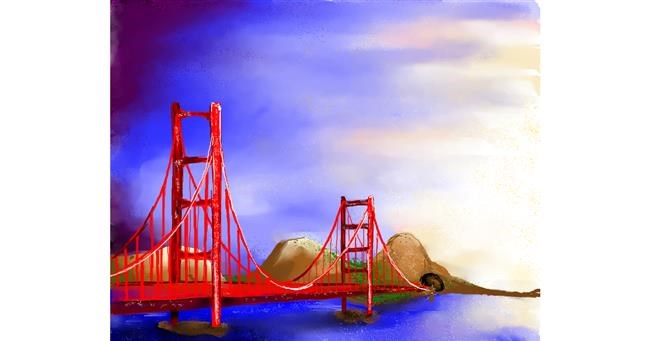 Drawing of Bridge by Audrey