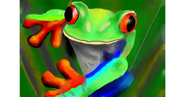Drawing of Frog by Sirak Fish