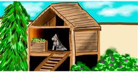 Hundehütte-Zeichnung von Eclat de Lune