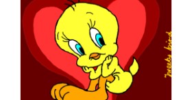 Drawing of Tweety Bird by InessA