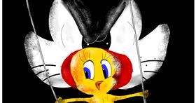 Drawing of Tweety Bird by Eclat de Lune