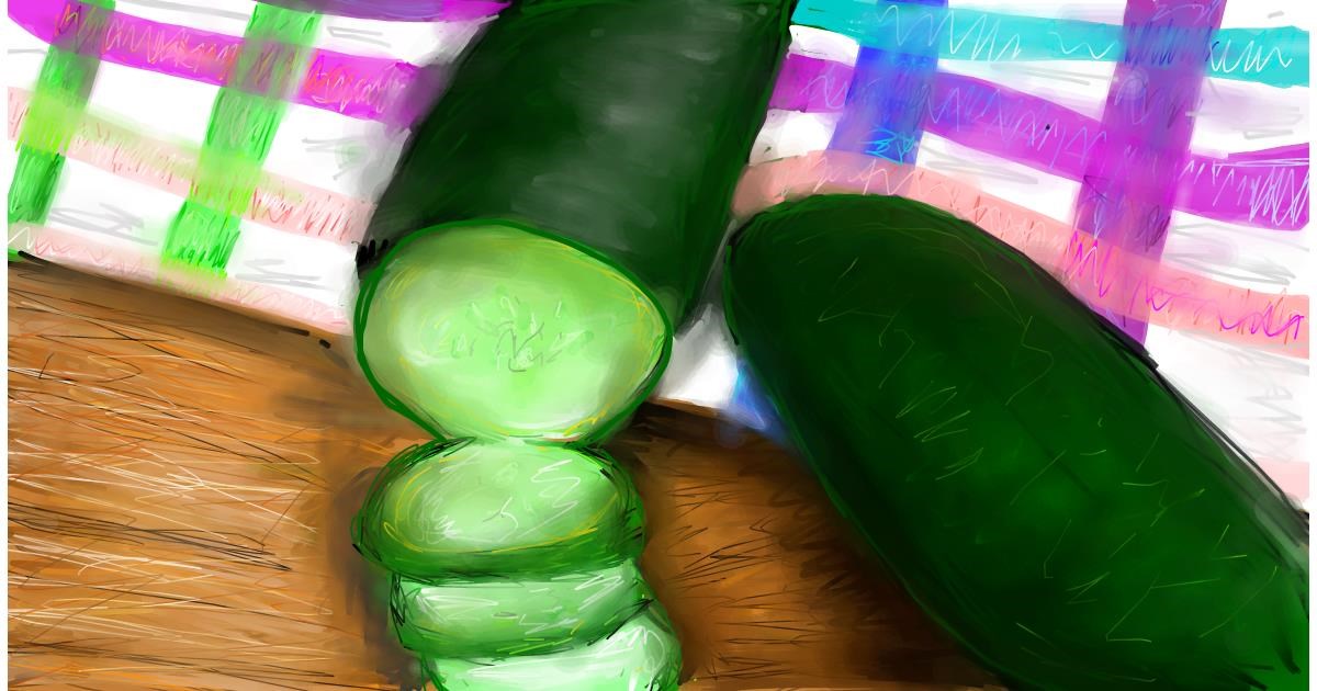 Drawing of Cucumber by Soaring Sunshine