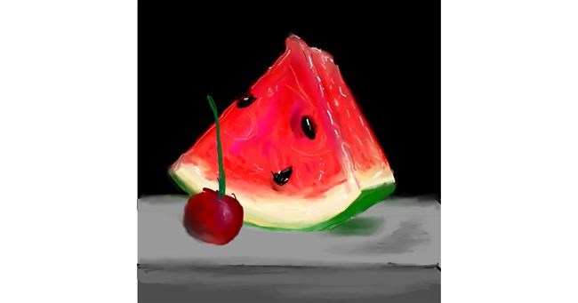 Drawing of Watermelon by camay