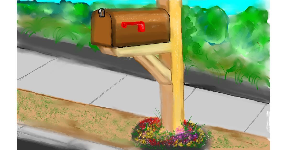 Drawing of Mailbox by Tim