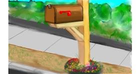 Drawing of Mailbox by Tim