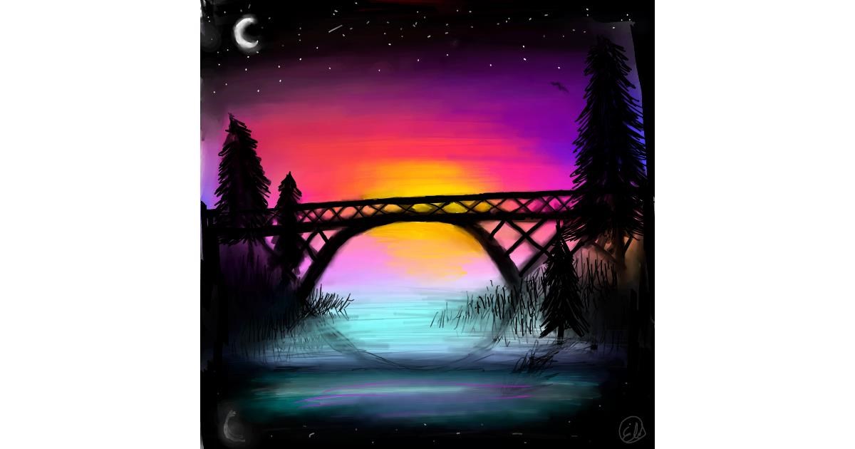 Drawing of Bridge by 🌌Mom💕E🌌