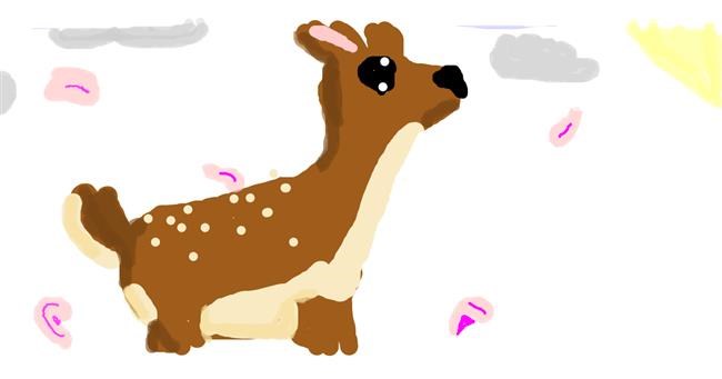 Drawing of Deer by Emmaisnotintresetedand