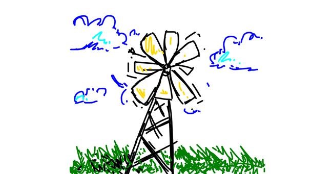 Drawing of Windmill by DaDoodler