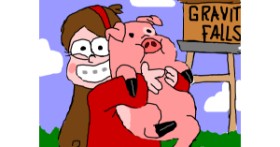 Drawing of Pig by Noobie