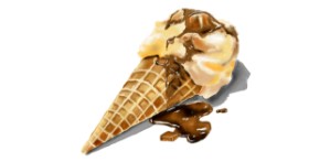 Drawing of Ice cream by Ryomen