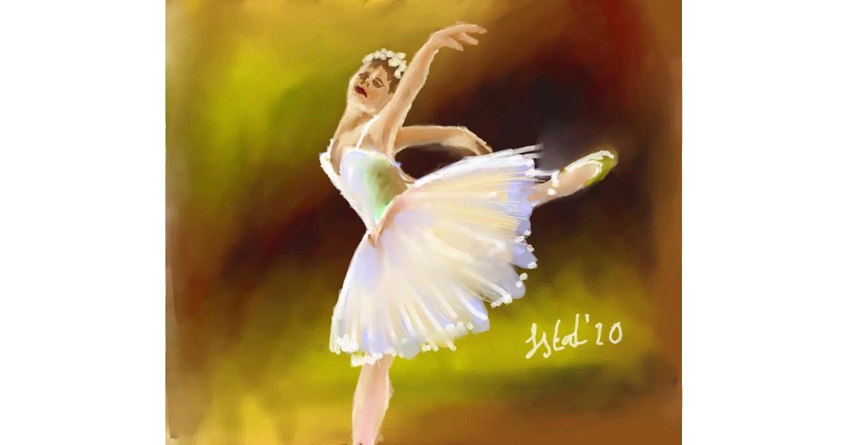 Drawing of Ballerina by Iris